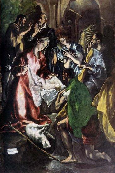 GRECO, El Adoration of the Shepherds Spain oil painting art